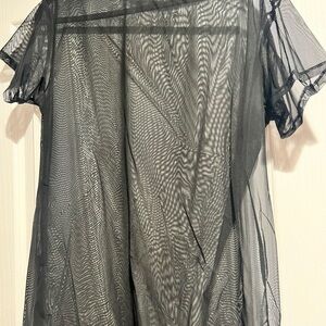 SHEIN Black Sheer Dress